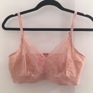 Pink Lace Spanx Bralette